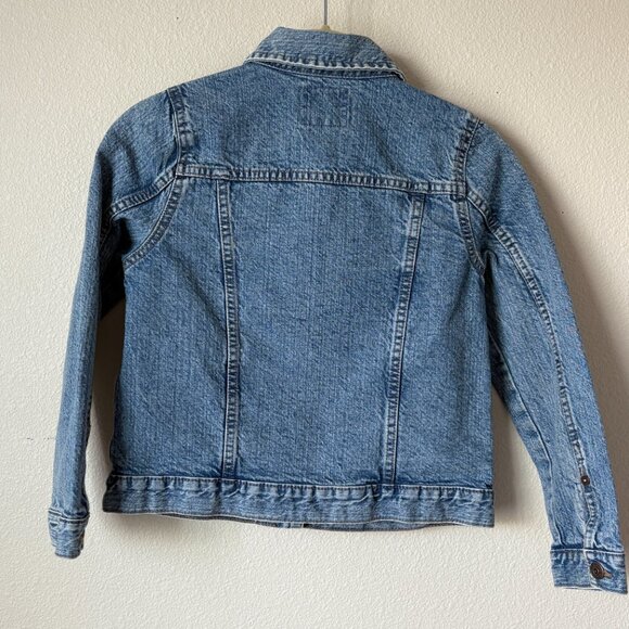 Oshkosh B'gosh Kids Turcker Denim Jean Jacket Size 10 Light Wash Blue Boys Girls - Picture 2 of 11